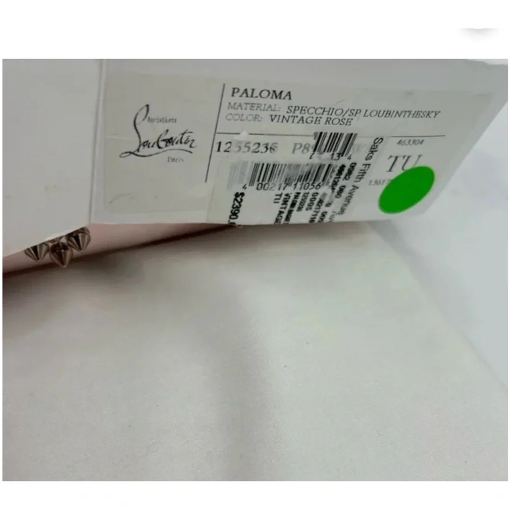 Christian Louboutin Paloma loubinthesky stud, metallic leather, baguette bag - Picture 7 of 8